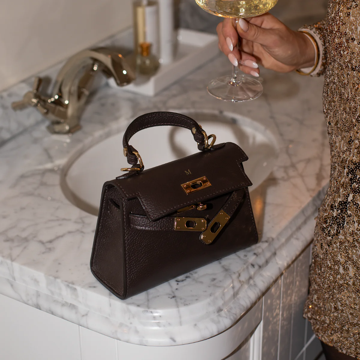 Mini Polly Top Handle Bag - Image 12