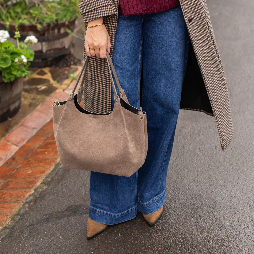 Suede Lily Tote Bag - Image 4