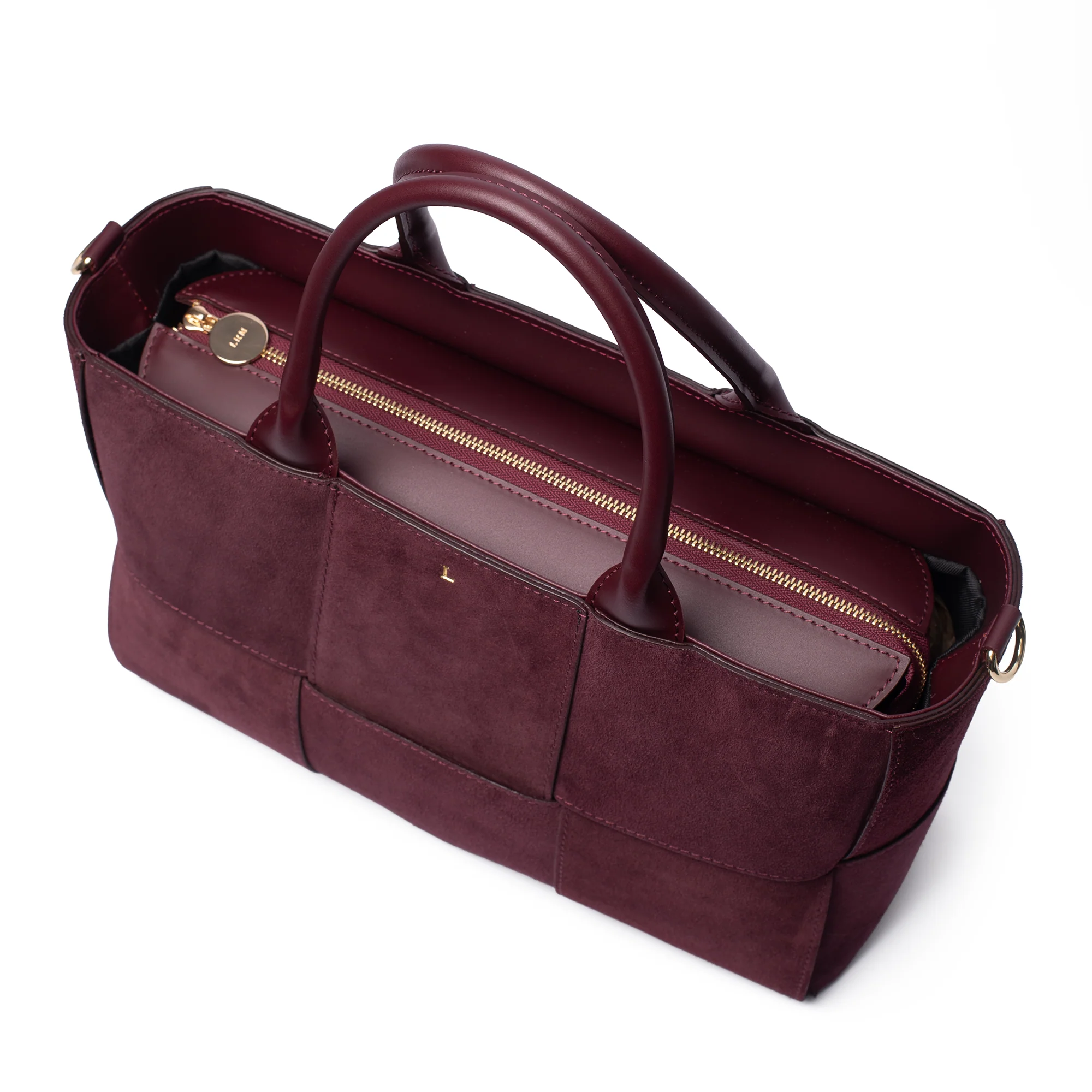 Suede Little Lettie Tote Outlet - Image 3