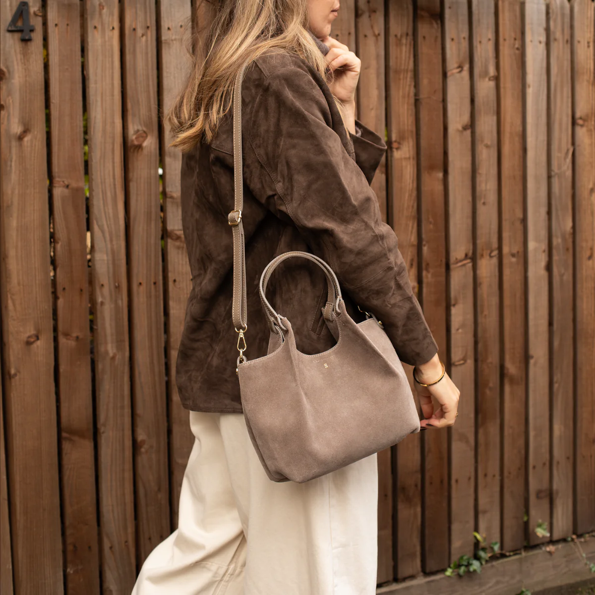 Suede Little Lily Tote Bag - Image 22