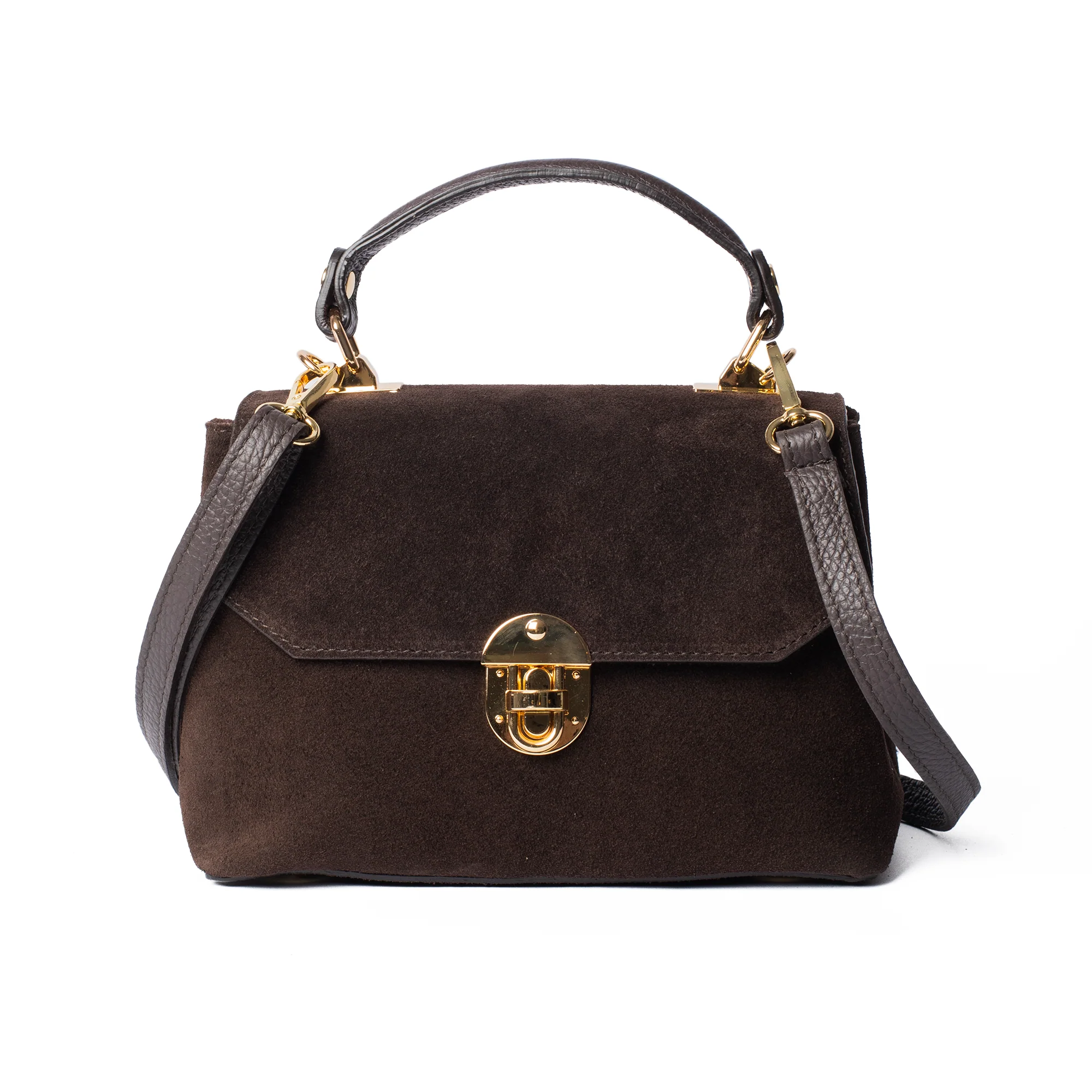 Suede Lucinda Top Handle - Image 12