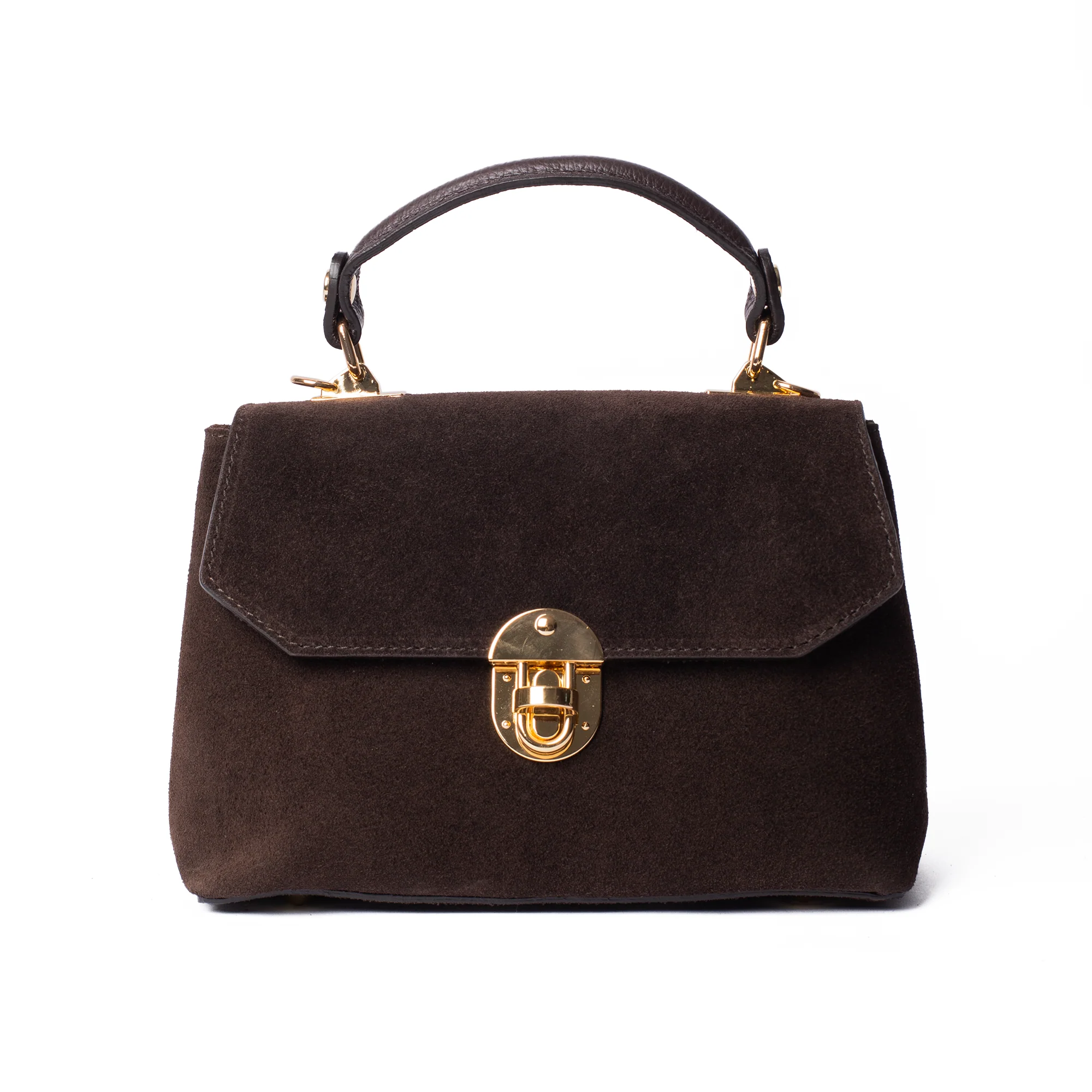 Suede Lucinda Top Handle - Image 13