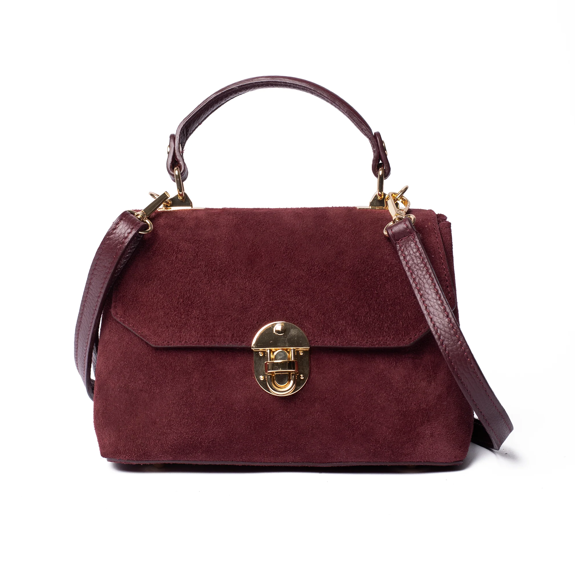 Suede Lucinda Top Handle - Image 18