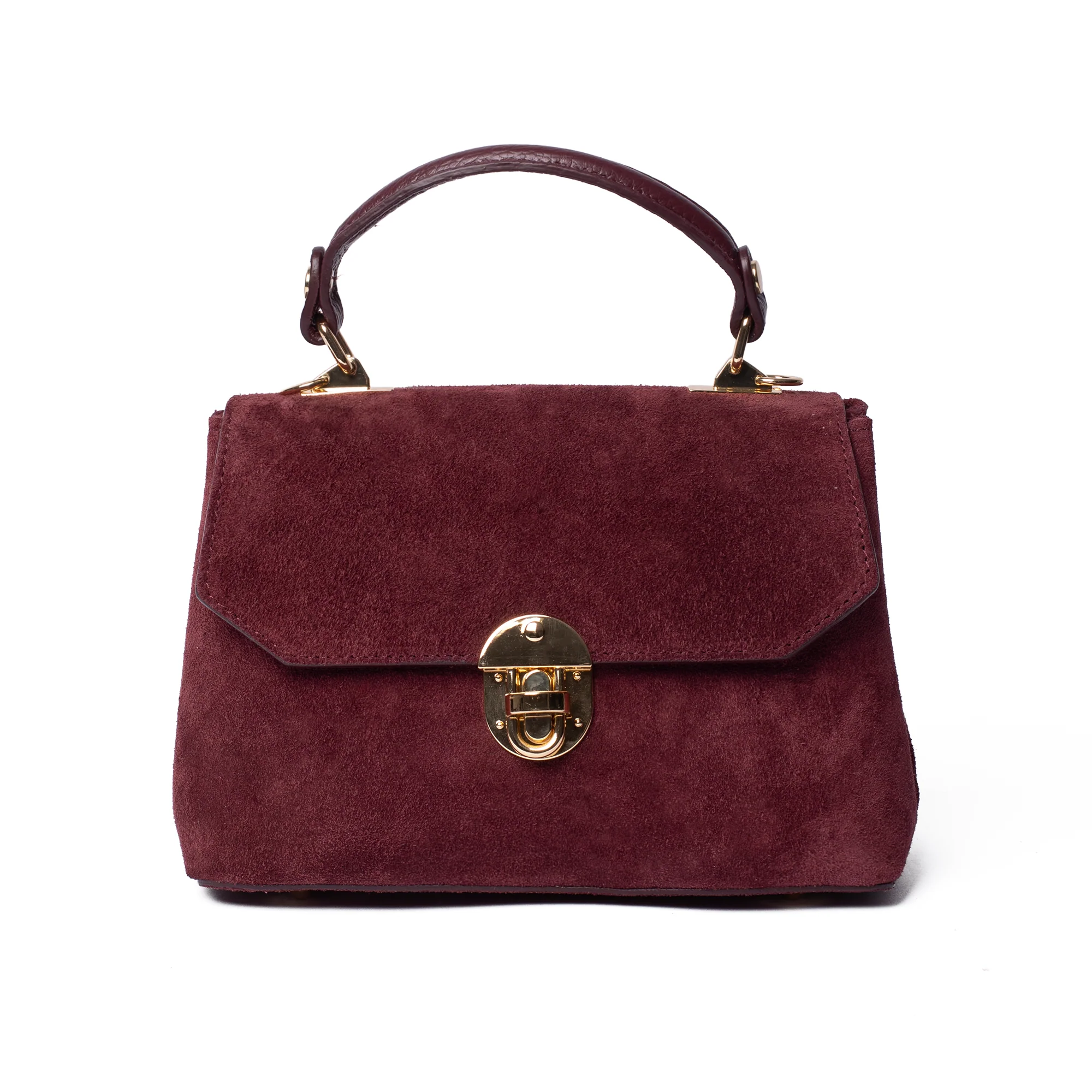 Suede Lucinda Top Handle - Image 19