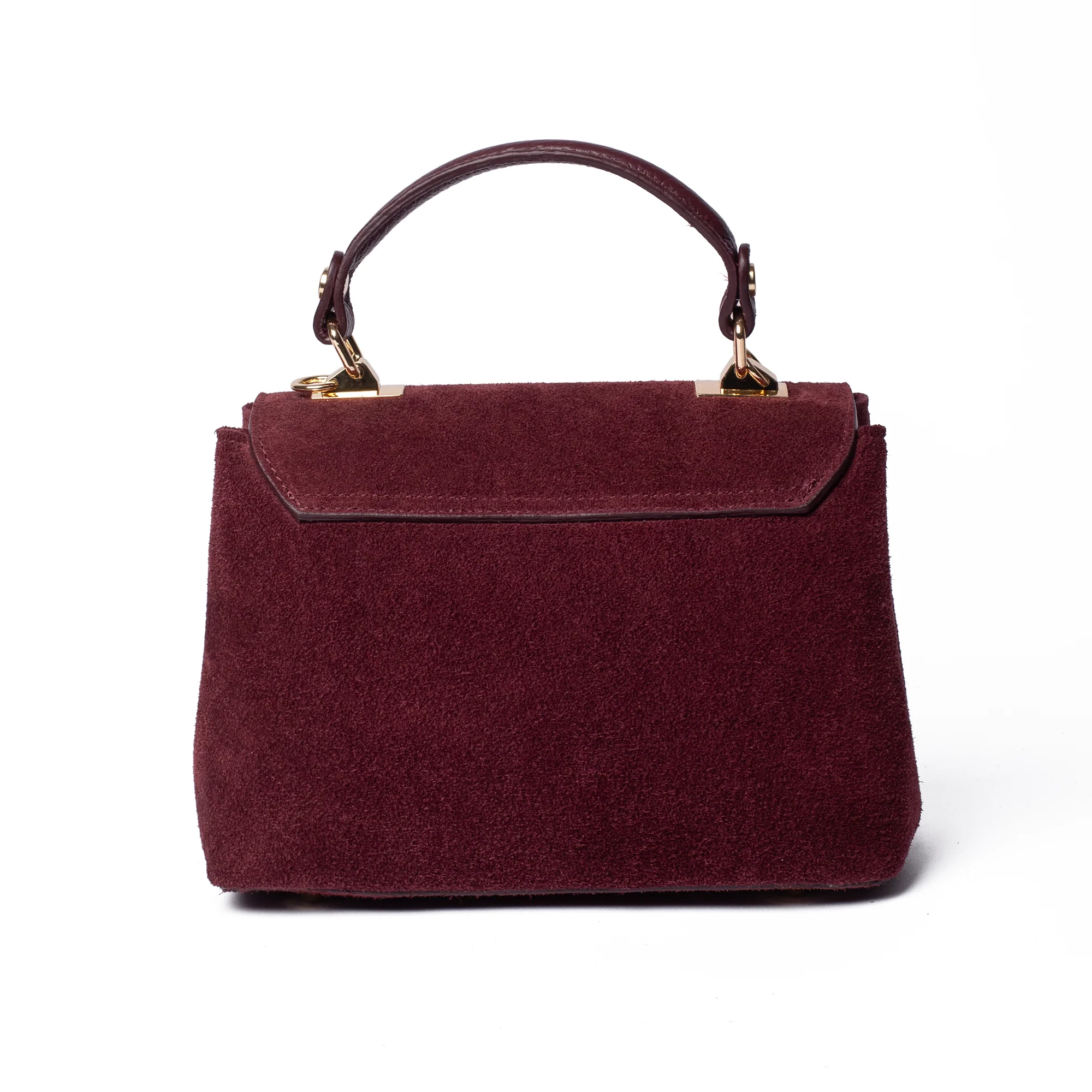 Suede Lucinda Top Handle - Image 22