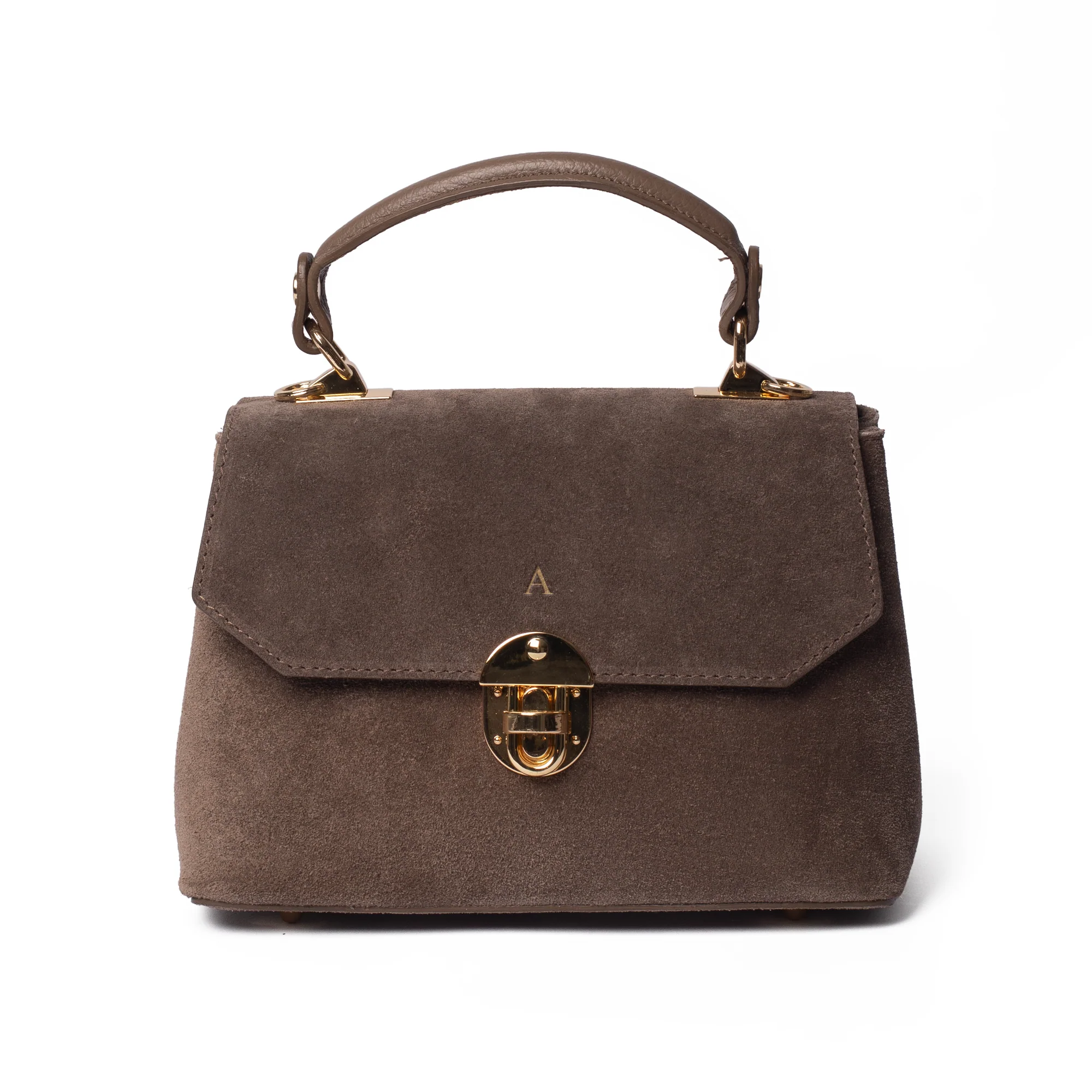 Suede Lucinda Top Handle - Image 24