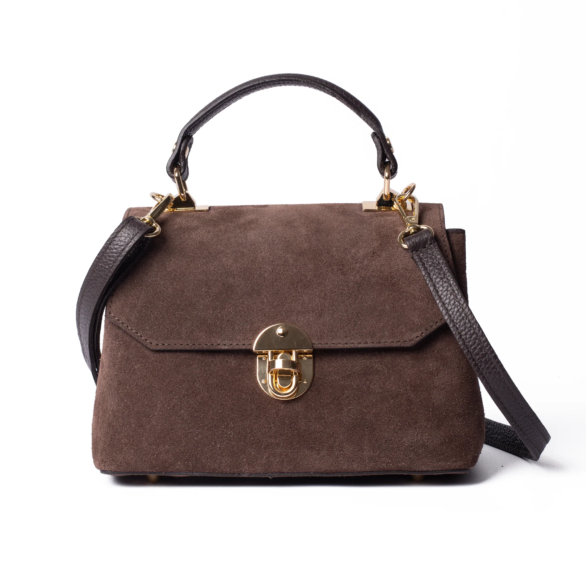 Suede Lucinda Top Handle - Image 3