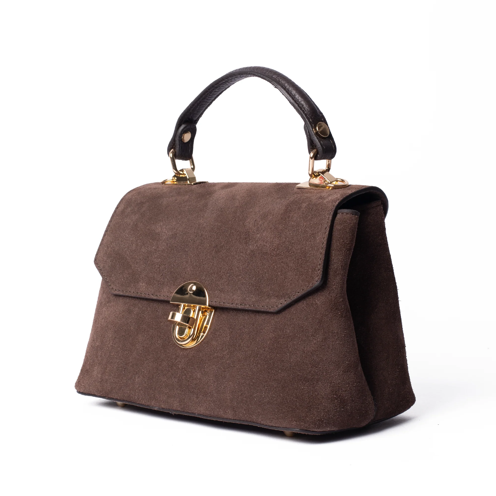 Suede Lucinda Top Handle - Image 5