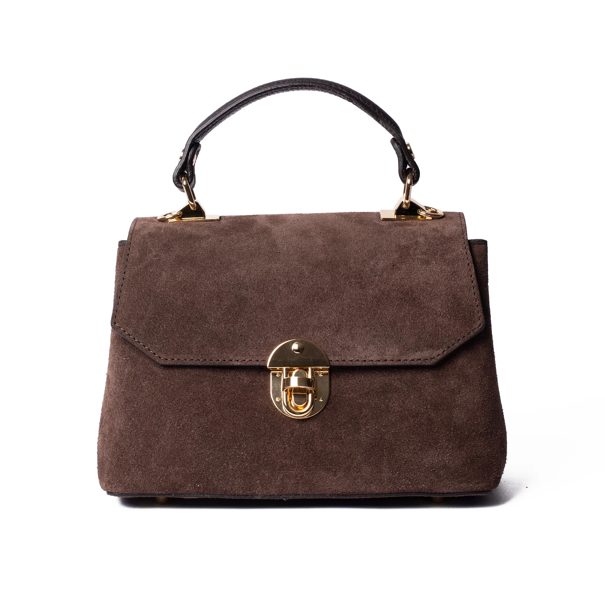 Suede Lucinda Top Handle - Image 8