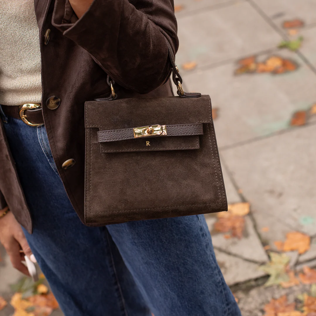 Suede Polly Top Handle - Image 11